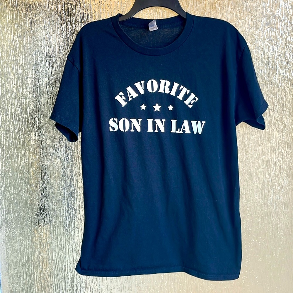 Large black Favorite Son In Law t-shirt